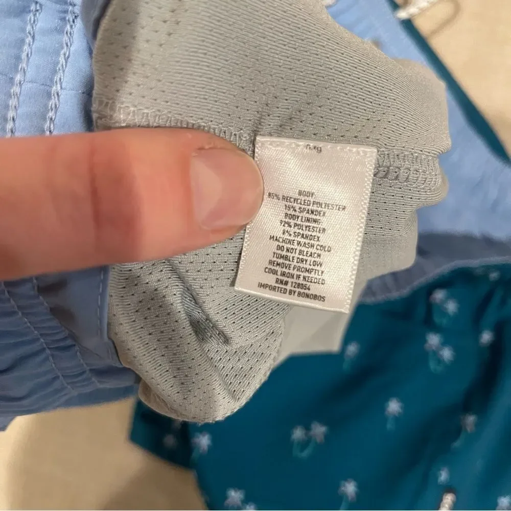 Bonobos - Mens E Waist Trunk Updated Liner Palm Print XXL